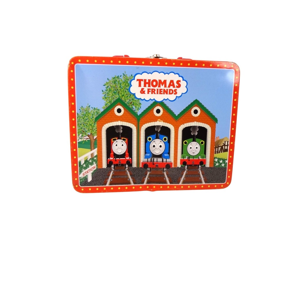 Thomas & Friends Metal Lunch Box Vintage 2001 Schylling Tin Train Storage Case